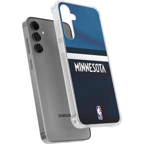 NBA Minnesota Timberwolves Jersey Galaxy S24 Plus Clear Case